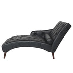 Chaise longue trapuntata in similpelle PU con cuscino
