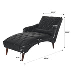 Chaise longue trapuntata in similpelle PU con cuscino