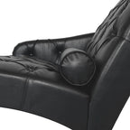 Chaise longue trapuntata in similpelle PU con cuscino