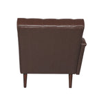 Chaise longue trapuntata in similpelle PU con cuscino