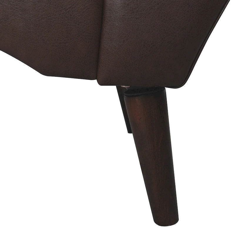 Chaise longue trapuntata in similpelle PU con cuscino