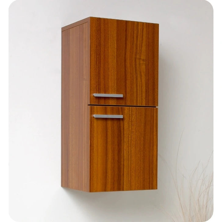 Wall-Mounted Bathroom Linen Cabinet with Two Storage Areas