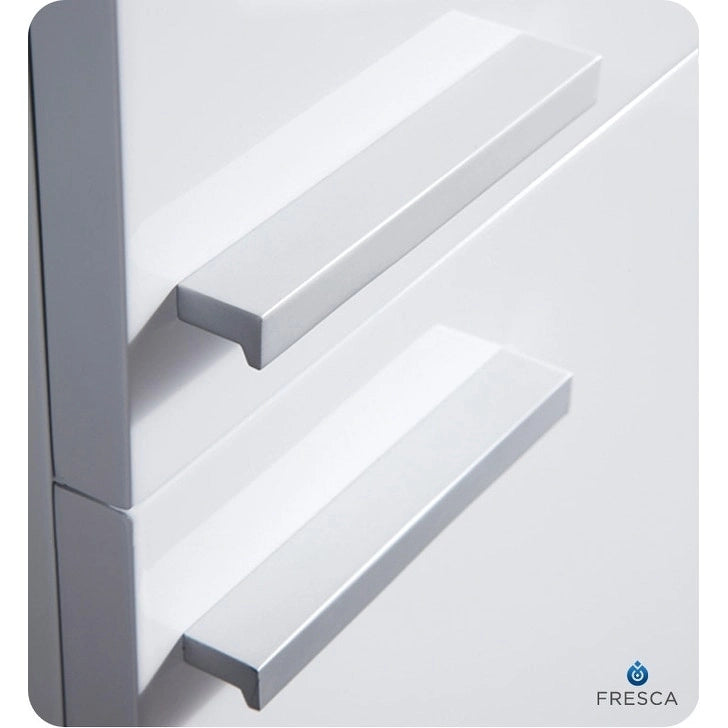 Wall-Mounted Bathroom Linen Cabinet with Two Storage Areas