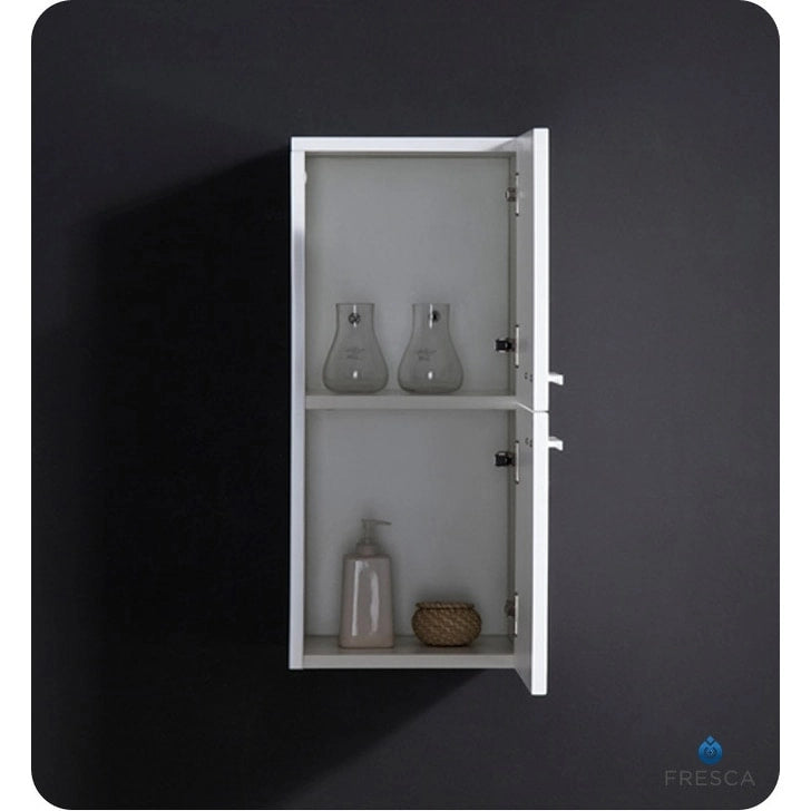 Wall-Mounted Bathroom Linen Cabinet with Two Storage Areas