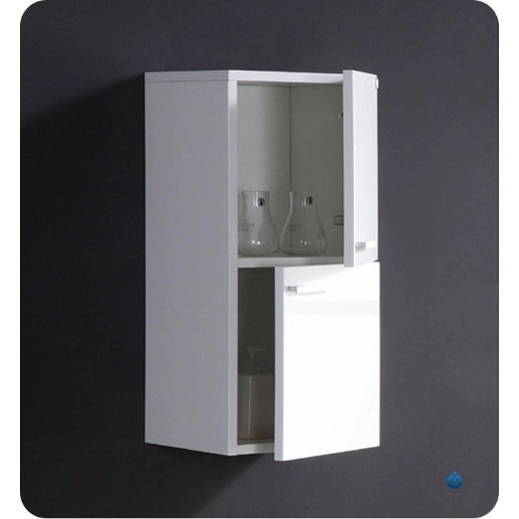 Wall-Mounted Bathroom Linen Cabinet with Two Storage Areas