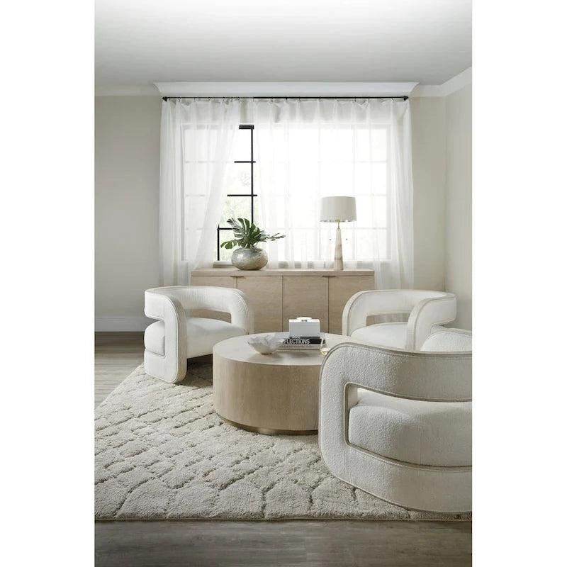 28 Wide Modern Zen Upholstered Accent Chair