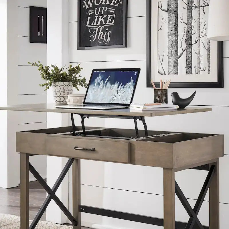 Lift Top Desk with Charging Station