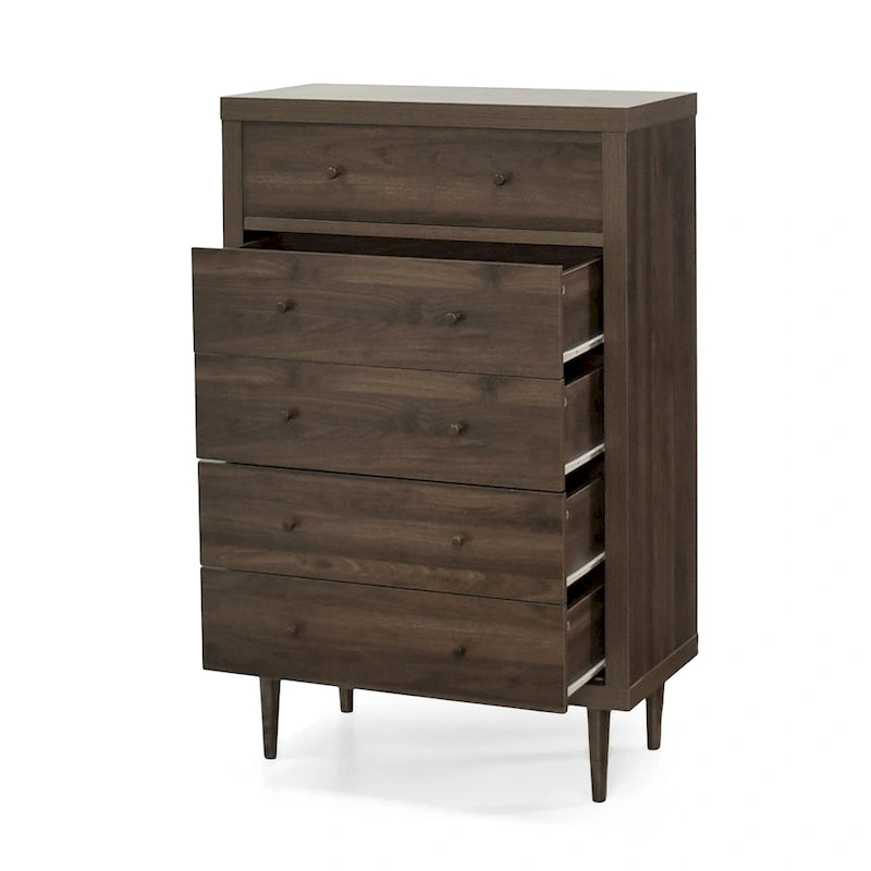 Kommode im Mid-Century-Stil mit 5 Schubladen