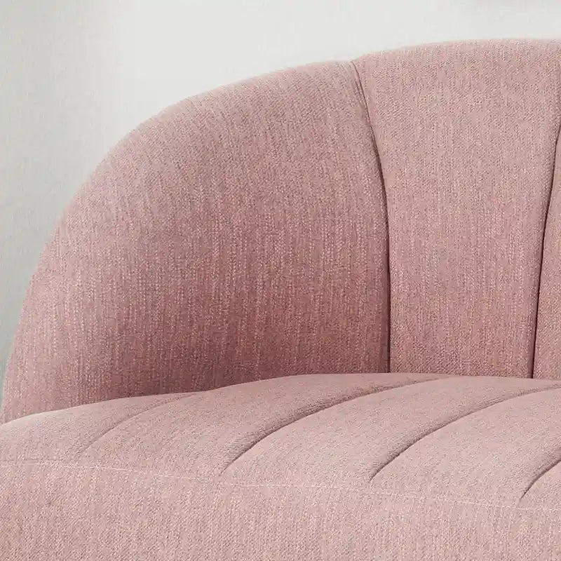 Modern Fabric Loveseat with Hairpin Legs by