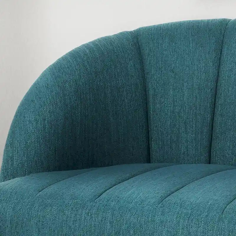 Modern Fabric Loveseat with Hairpin Legs by