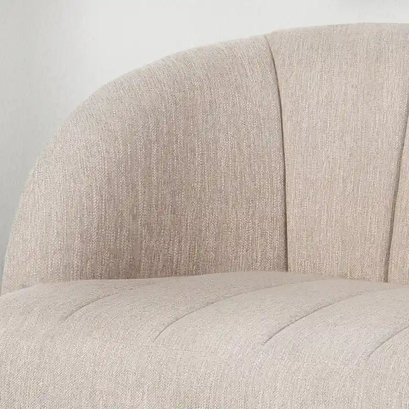 Modern Fabric Loveseat with Hairpin Legs by