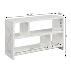 Meuble TV console avec étagères pour téléviseurs jusqu'à 55 pouces