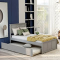 Twin Platform Bed with Pull-Out Trundle