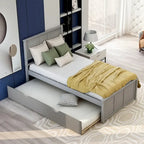 Twin Platform Bed with Pull-Out Trundle