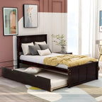 Twin Platform Bed with Pull-Out Trundle