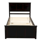 Twin Platform Bed with Pull-Out Trundle