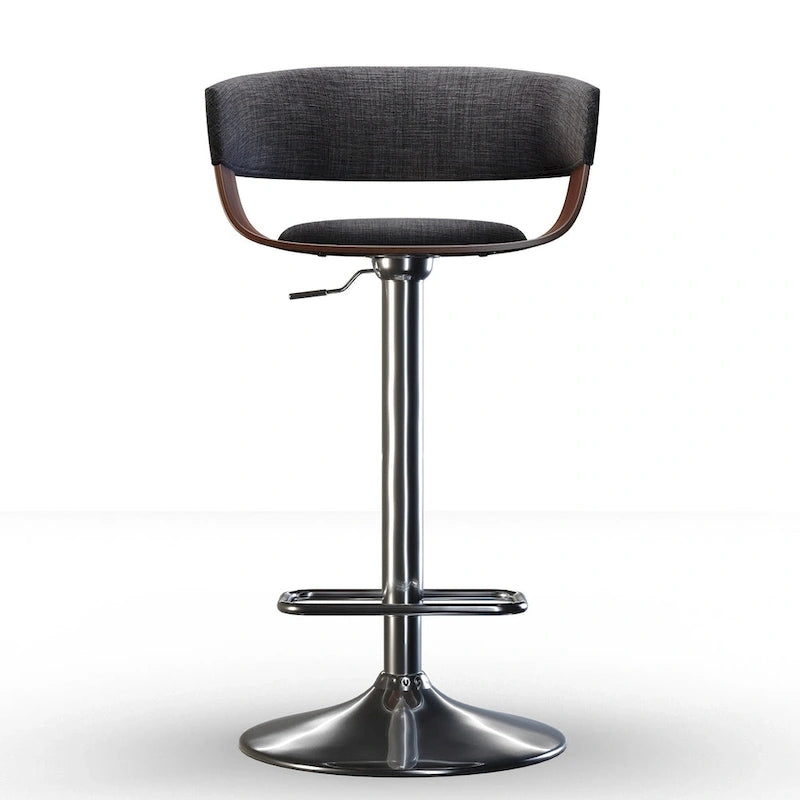 Mid Century Modern 33 inch Adjustable Swivel Bar Stool