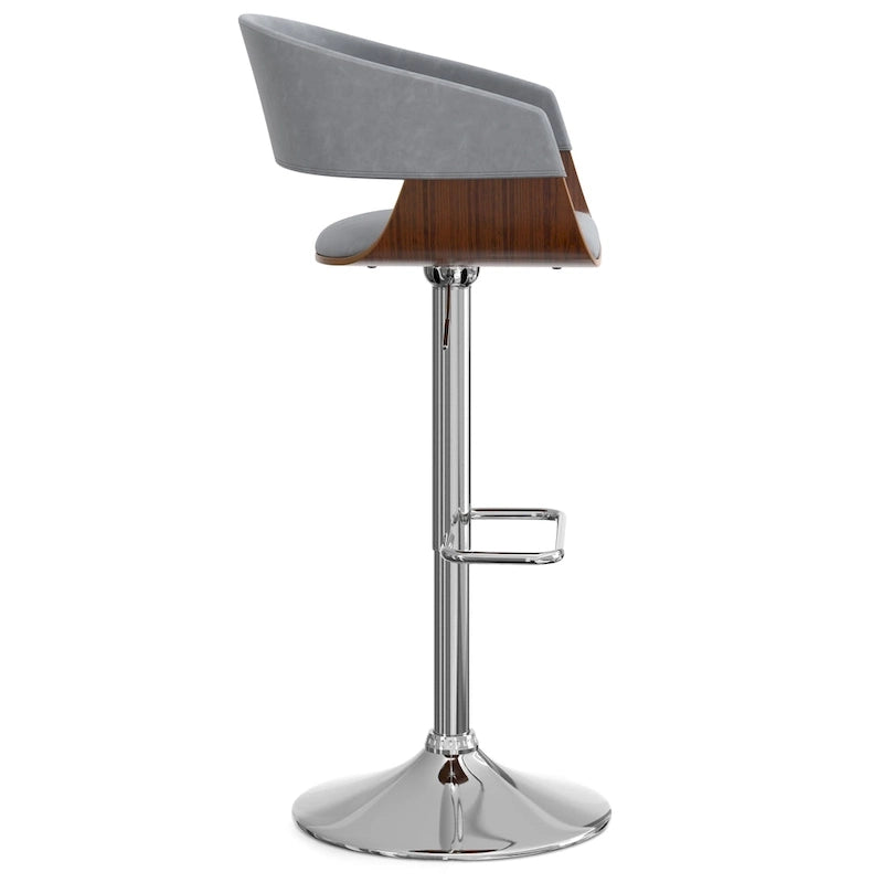 Mid Century Modern 33 inch Adjustable Swivel Bar Stool