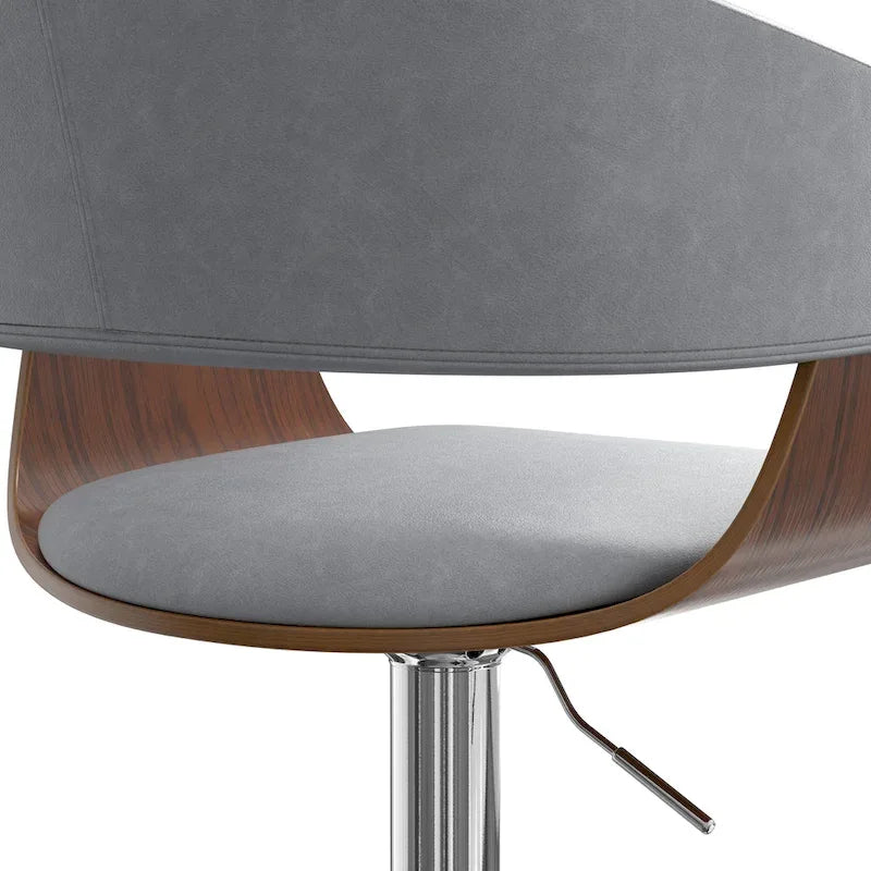 Mid Century Modern 33 inch Adjustable Swivel Bar Stool
