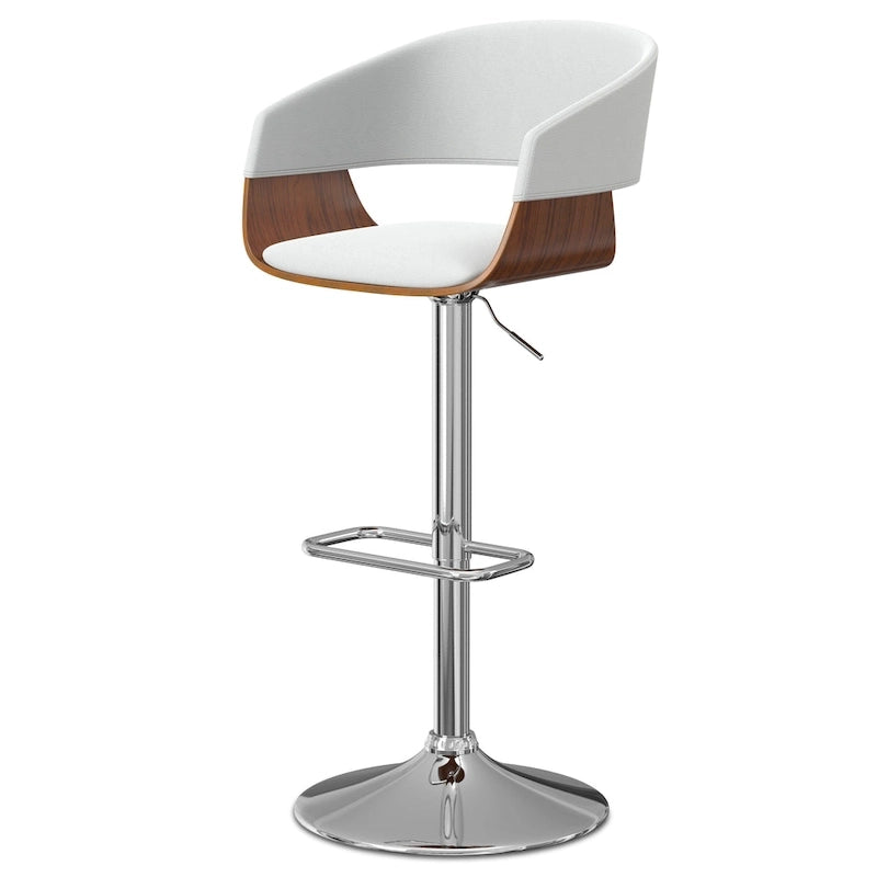 Mid Century Modern 33 inch Adjustable Swivel Bar Stool