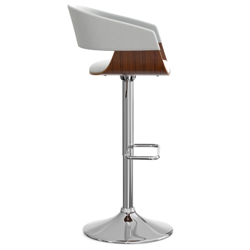 Mid Century Modern 33 inch Adjustable Swivel Bar Stool