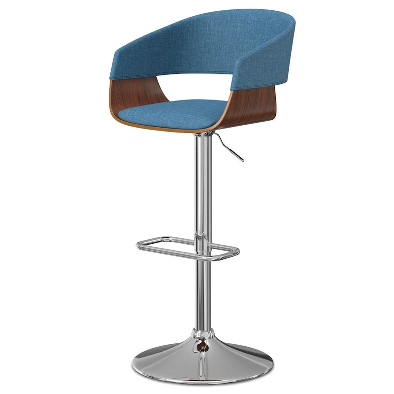 Mid Century Modern 33 inch Adjustable Swivel Bar Stool