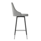 Gepolsterte Barhocker mit Metallgestell, 2er-Set