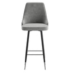 Gepolsterte Barhocker mit Metallgestell, 2er-Set