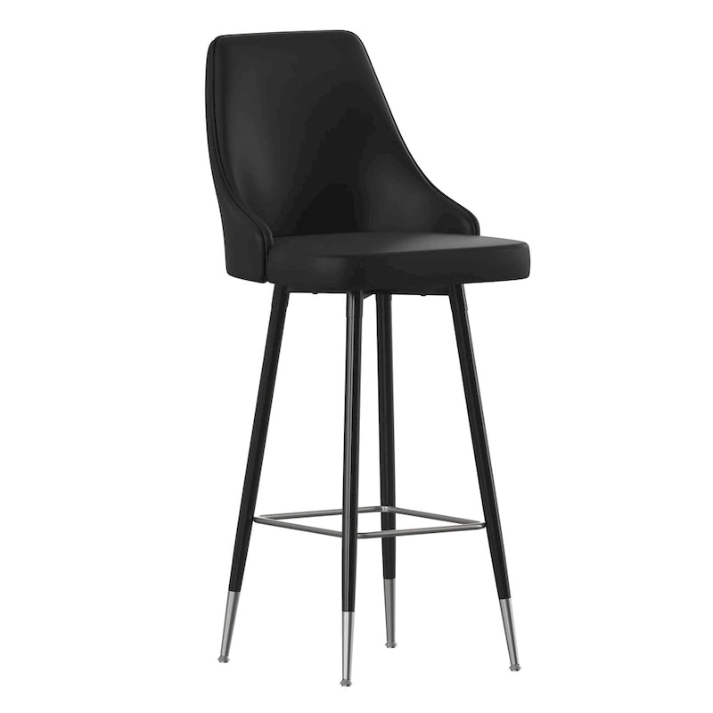 Gepolsterte Barhocker mit Metallgestell, 2er-Set
