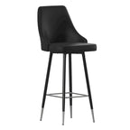 Gepolsterte Barhocker mit Metallgestell, 2er-Set