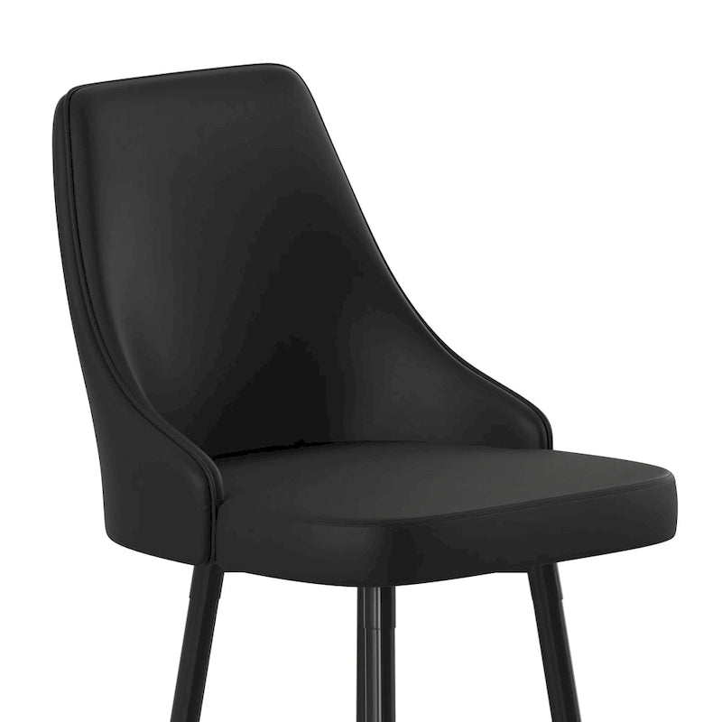 Gepolsterte Barhocker mit Metallgestell, 2er-Set