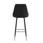 Gepolsterte Barhocker mit Metallgestell, 2er-Set