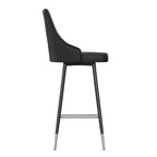 Gepolsterte Barhocker mit Metallgestell, 2er-Set