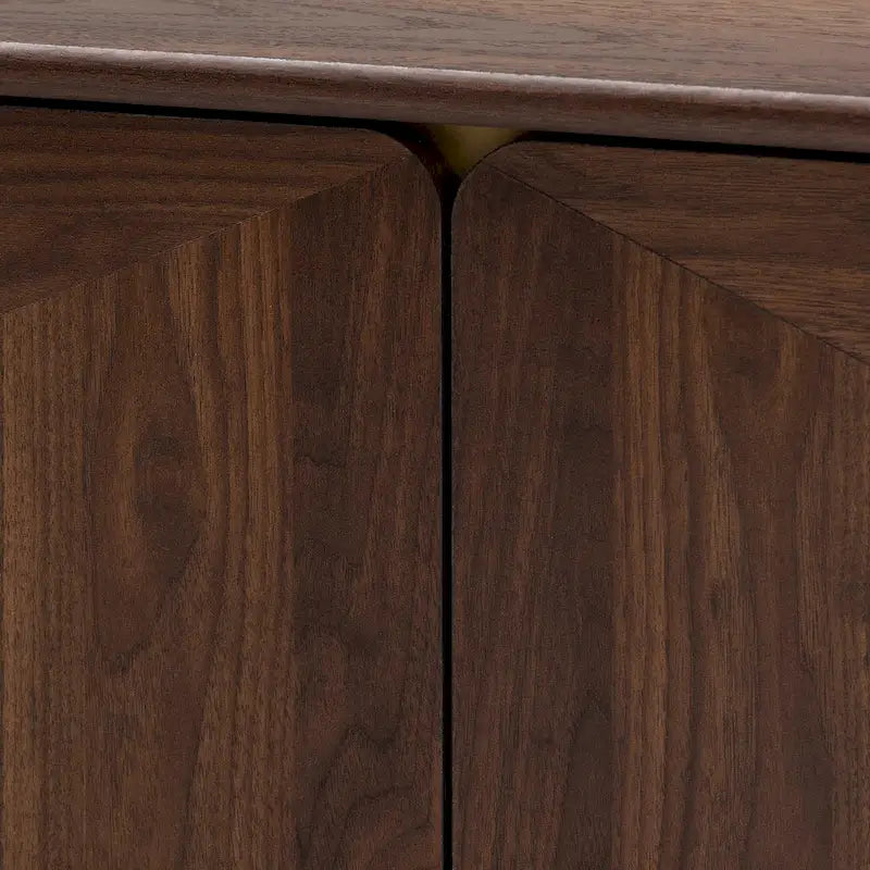 Moderner Walnussbrauner Couchtisch im Mid-Century-Stil mit 2 Schubladen