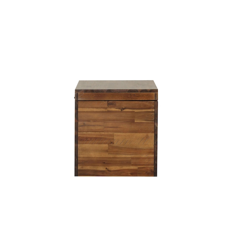 17.75 Dark Brown Storage Cube Trunk