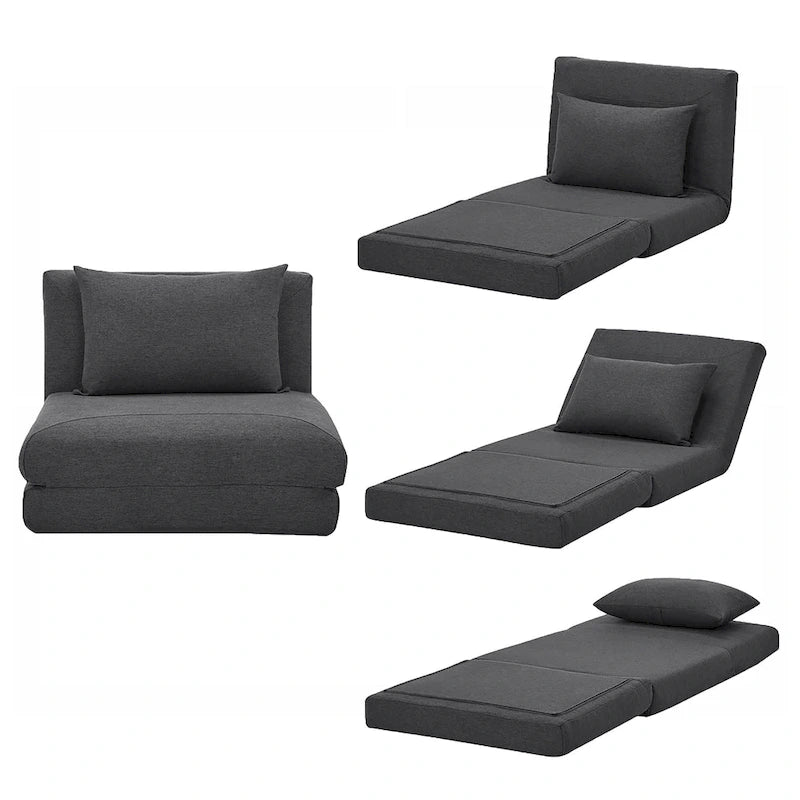 Marylee-Sessel mit Schlaffunktion und Kissen
