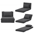 Marylee-Sessel mit Schlaffunktion und Kissen