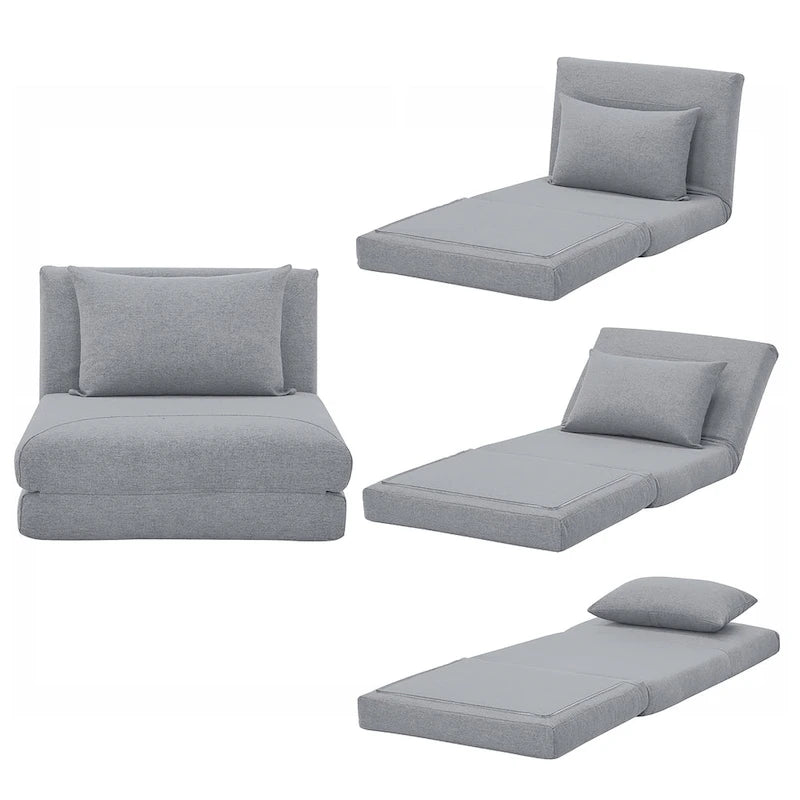 Marylee-Sessel mit Schlaffunktion und Kissen