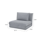 Marylee-Sessel mit Schlaffunktion und Kissen