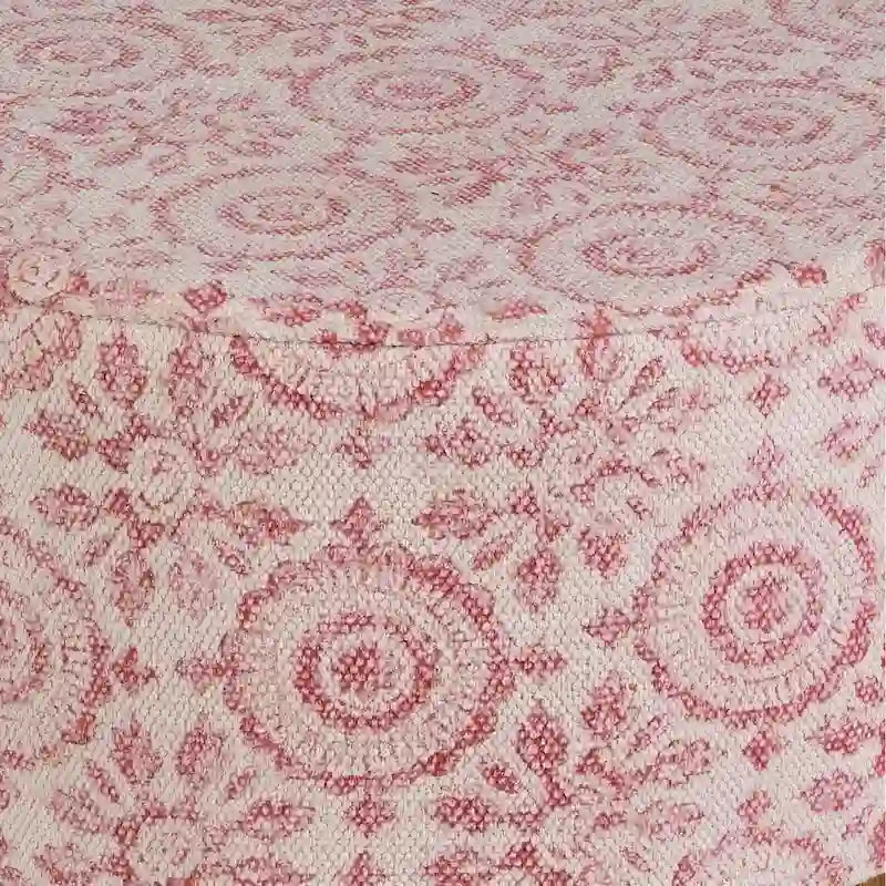 Pink Boho Wooden Stool