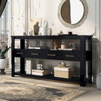 Console con cassetti e ripiani