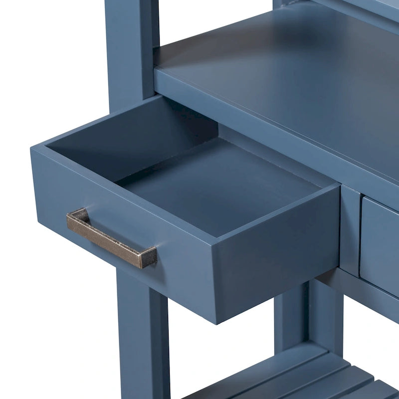 Console con cassetti e ripiani