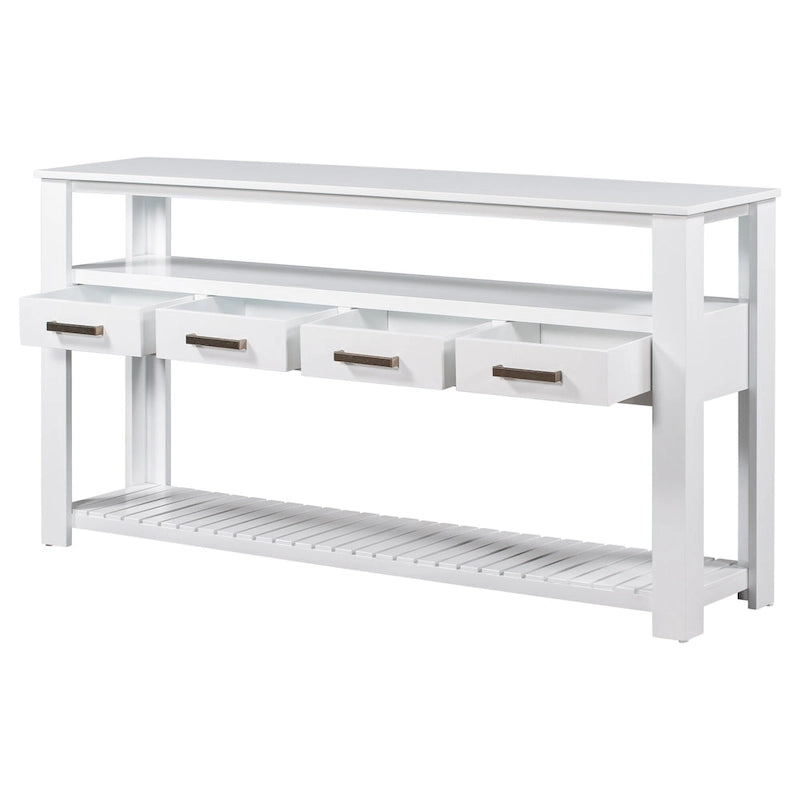 Console con cassetti e ripiani