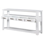 Console con cassetti e ripiani