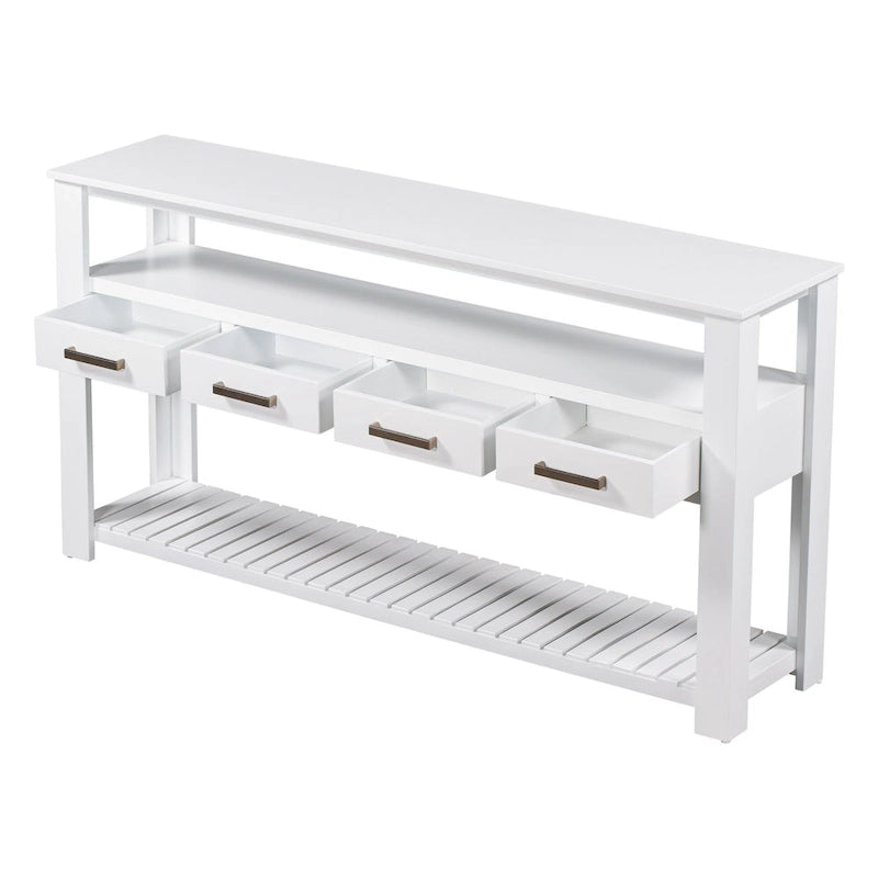 Console con cassetti e ripiani