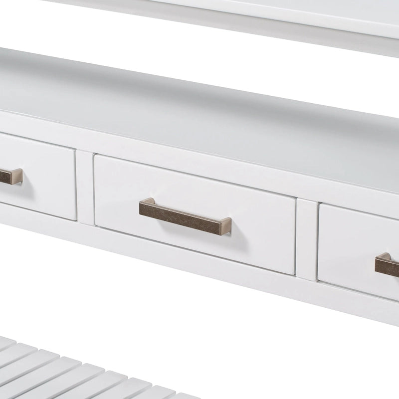 Console con cassetti e ripiani