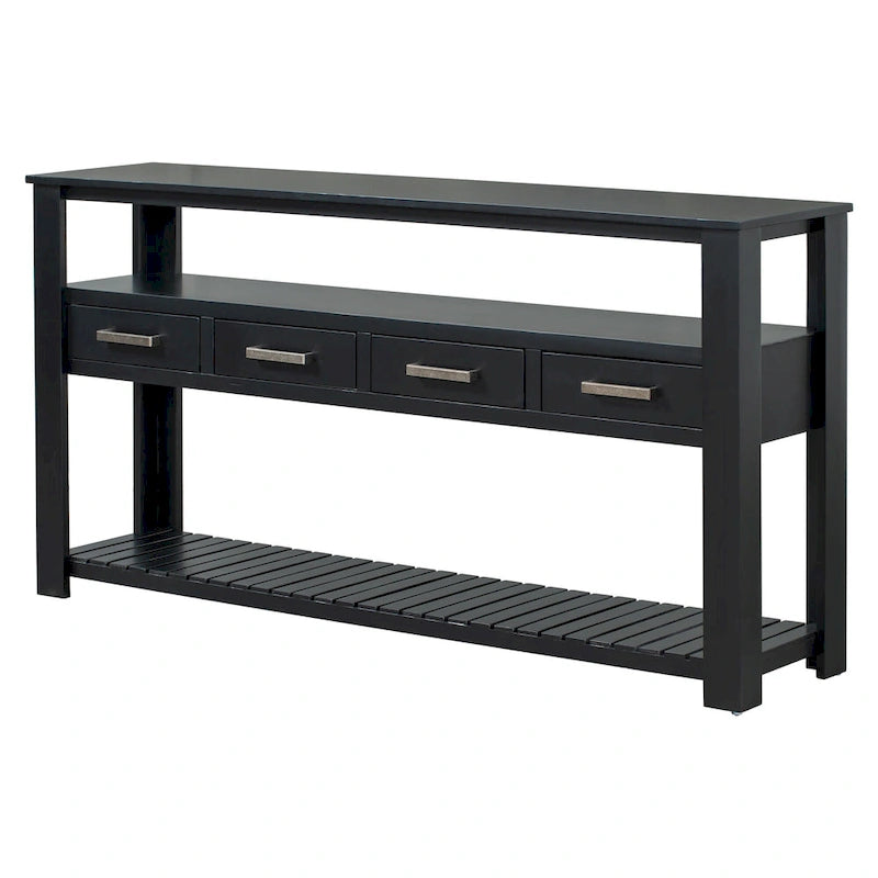Console con cassetti e ripiani