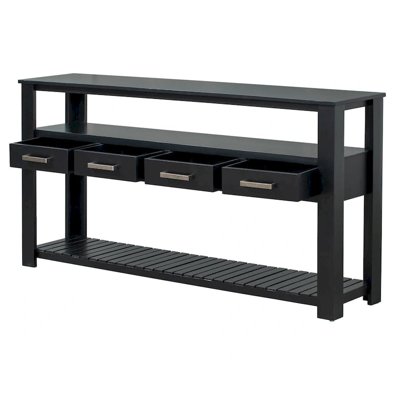Console con cassetti e ripiani