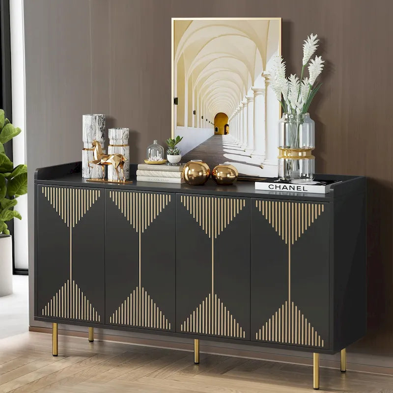 55-Inch Storage Sideboard Cabinet with Doors