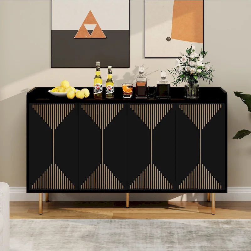 55-Inch Storage Sideboard Cabinet with Doors